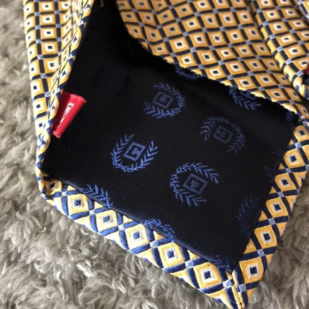 Chaps silk tie 💫yellow and blue💫squared